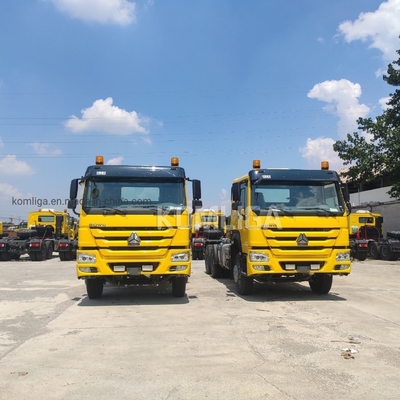 시노트룩 HOWO 호한 A7 6X4 트레일러 헤드 트랙터 트럭 사용 된 400HP 420HP 프라임 모버 트럭