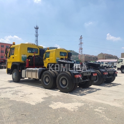 시노트룩 HOWO 호한 A7 6X4 트레일러 헤드 트랙터 트럭 사용 된 400HP 420HP 프라임 모버 트럭