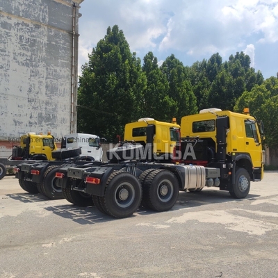 시노트룩 HOWO 호한 A7 6X4 트레일러 헤드 트랙터 트럭 사용 된 400HP 420HP 프라임 모버 트럭