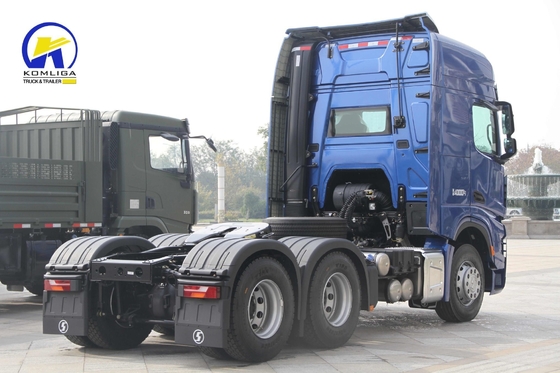 샤크만 6X4 20톤 380HP 420HP 열 바퀴 트랙터 트레일러 헤드 트럭 소비