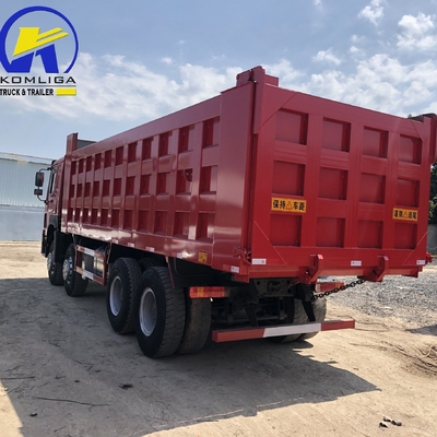 420마력 Sinotruk 12바퀴 8X4 HOWO 티퍼 트럭 사용 50톤 40톤 8500*2500*3400mm