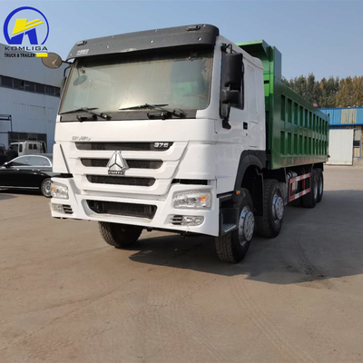 420마력 Sinotruk 12바퀴 8X4 HOWO 티퍼 트럭 사용 50톤 40톤 8500*2500*3400mm