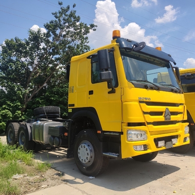 Hw76 카비 HOWO 사용 된 트랙터 헤드 3 축 6X4 당신의 예산 내에서 6800 * 2500 * 3200mm
