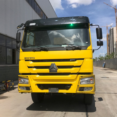 가나에서 사용 된 371HP Sinotruk HOWO 덤프 트럭 20cbm 버킷 크기 5600X2300X1500