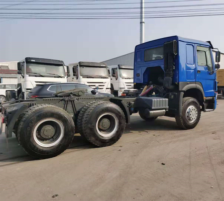 6800*2500*3200mm 3alxes 30t HOWO 사용 된 트랙터 트럭 400L 알루미늄 오일 탱커