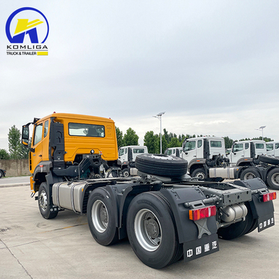 사용 된 HOWO 371HP 375HP 6 × 4 드라이브 바퀴와 함께 태क्टर 헤드 트럭