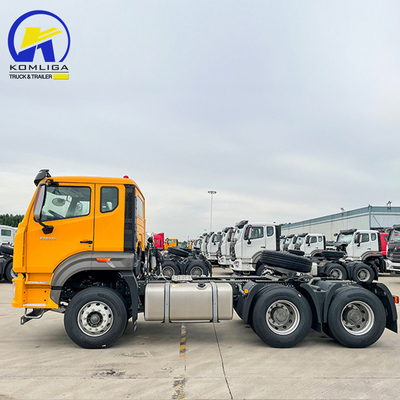 사용 된 HOWO 371HP 375HP 6 × 4 드라이브 바퀴와 함께 태क्टर 헤드 트럭