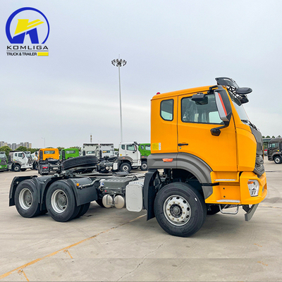 사용 된 HOWO 371HP 375HP 6 × 4 드라이브 바퀴와 함께 태क्टर 헤드 트럭