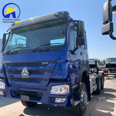 사용 된 Sinotruk HOWO 6X4 타이어 10바퀴 가이드박스 Hw19710과 함께 무거운 직무 트랙터 트럭