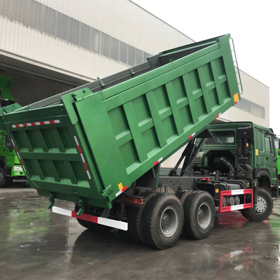 6X4 HOWO Sinotruk 371 덤퍼 트럭 Zf8118 스티어링 시스템 및 ISO 인증