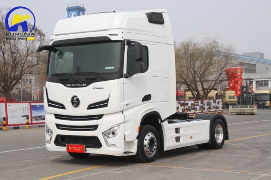 중고 Shacman 4X2 6tyles 반 트레일러 트랙터 트럭