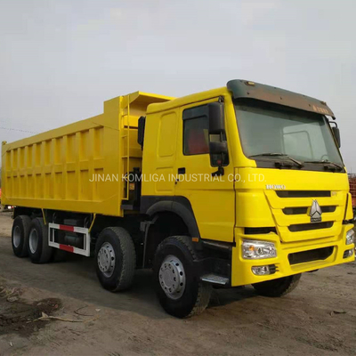 시노 트럭 12 휠러 Rhd LHD 50tons 중고 8X4 사용 된 HOWO 티퍼 덤프 트럭