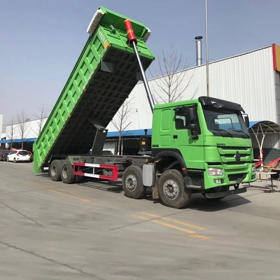 30cbm Sinotruk HOWO 상태 8X4 큰 돌과 모래를 운송하는 팅퍼 트럭