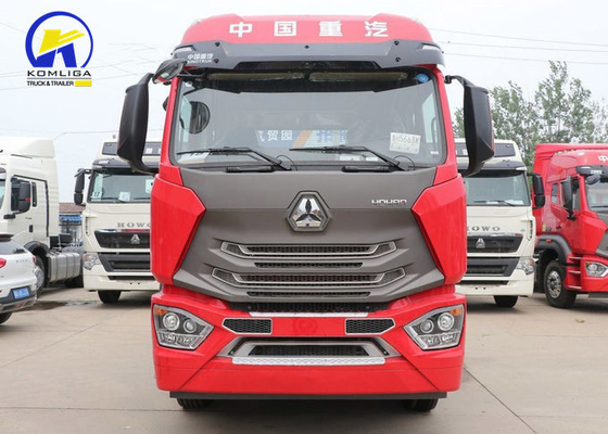 시노트룩 HOWO 6*4 트랙터 트럭 D12.42-20 엔진 371 375HP 중량 사용 트럭