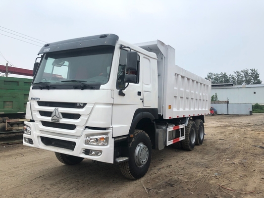 20m3 10바퀴 20톤 30톤 371HP 375HP 사용 된 덤프 트럭 Sinotruk HOWO 6X4