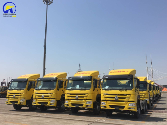 방사선 타이어 디자인 시노트럭 HOWO 6X4 10 바퀴 420HP 트랙터 트럭 성능