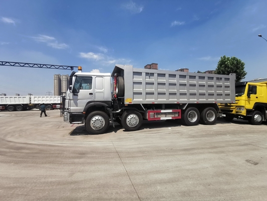 30-50톤 중량 덤퍼 덤프 트럭 사용 된 Sinotruk HOWO 371HP 8X4 내구성