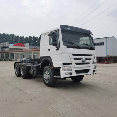 10 휠 375HP 사용 된 HOWO 트랙터 트레일러 트럭 머리 엔진 용량&gt; 8L