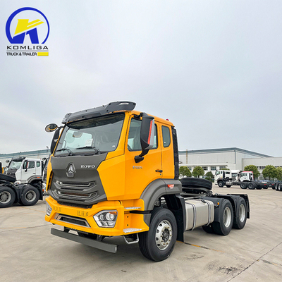 시노트럭 HOWO 6X4 트랙터 트럭 트레일러 헤드 Hw76 캐빈과 12r22.5 타이어 최고
