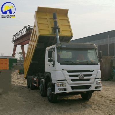 400HP 12 바퀴 HOWO 덤프 트럭 6 × 4 드라이브 및 GCC 인증을위한 틱퍼 트럭
