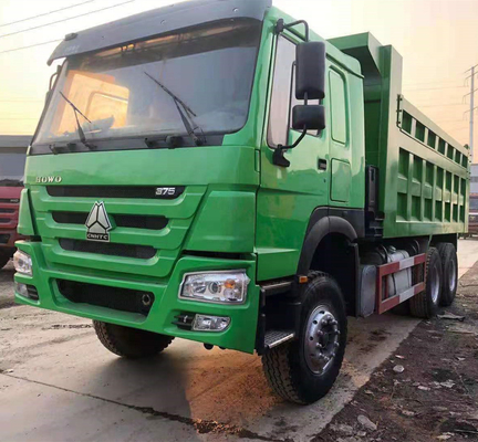 내구성 Sinotruk HOWO 사용 된 371/375HP 40t 덤프 트럭 6X4 20 큐브 틱퍼 실화량