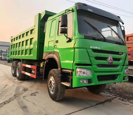 내구성 Sinotruk HOWO 사용 된 371/375HP 40t 덤프 트럭 6X4 20 큐브 틱퍼 실화량