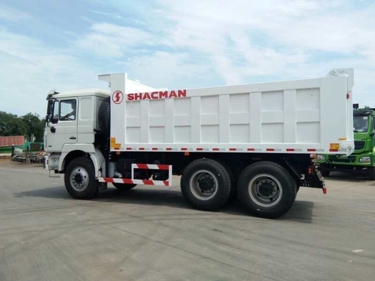 중고 Shacman Heavy Duty 6X4 앞 리프팅 스타일과 함께 티퍼 트럭 노란색