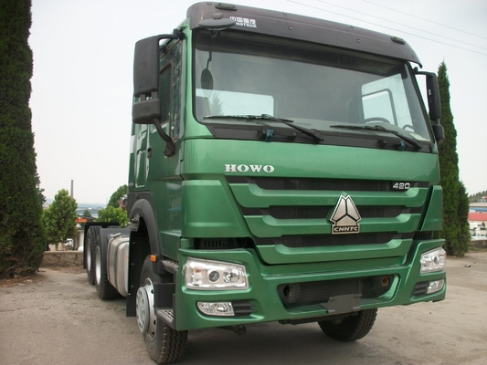 스티어링 Zf 스티어링 HOWO 3 축 6X4 트랙터 트럭 헤드 프라임 모버 6800*2500*3200mm