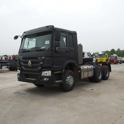 스티어링 Zf 스티어링 HOWO 3 축 6X4 트랙터 트럭 헤드 프라임 모버 6800*2500*3200mm