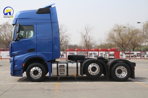 빠른 12jsd200t 12 앞 디젤 샤크만 X6000 사용 된 트랙터 550HP 6X4 트레일러 헤드 트럭