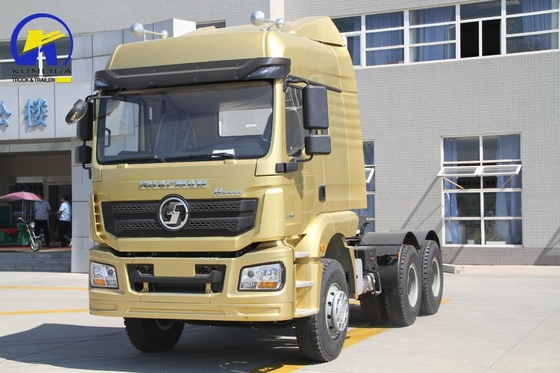 스티어링 헤비 듀티 6X4 380HP 샤크만 F3000 트랙터 디젤 엔진으로 사용 된 헤드 트럭
