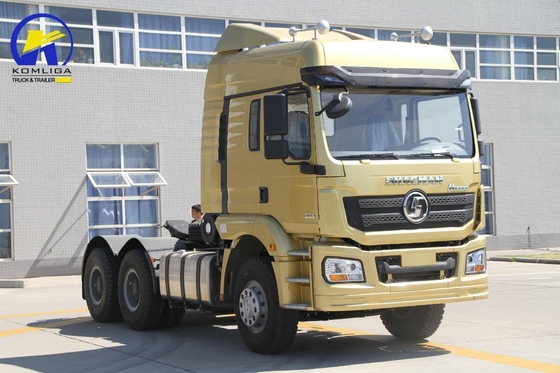 스티어링 헤비 듀티 6X4 380HP 샤크만 F3000 트랙터 디젤 엔진으로 사용 된 헤드 트럭