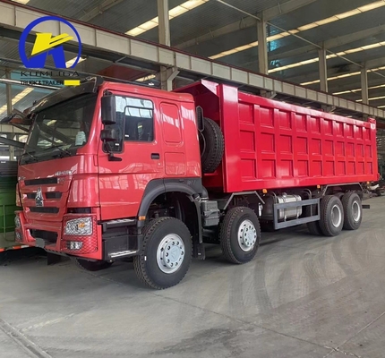 DOT 인증 Sinotruk HOWO 8X4 클라이언트 요구 사항에 대한 중량 템퍼 덤프 트럭