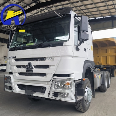 중량 HOWO 6X4 10 휠 사용 된 프라임 모버 트랙터 헤드 트럭