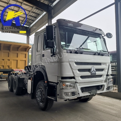 중량 HOWO 6X4 10 휠 사용 된 프라임 모버 트랙터 헤드 트럭