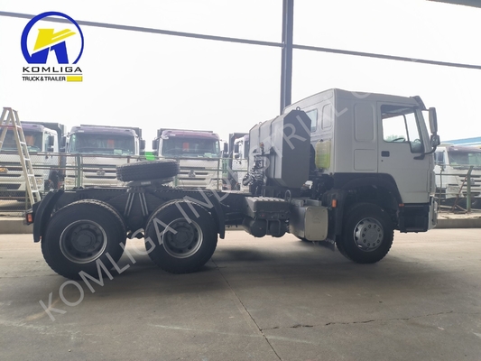 중량 HOWO 6X4 10 휠 사용 된 프라임 모버 트랙터 헤드 트럭