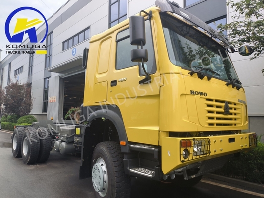 맞춤형 요청 시노트럭 HOWO 6*4 400HP 트랙터 헤드 트럭 315/80r22.5 타이어
