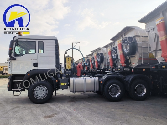 맞춤형 요청 시노트럭 HOWO 6*4 400HP 트랙터 헤드 트럭 315/80r22.5 타이어