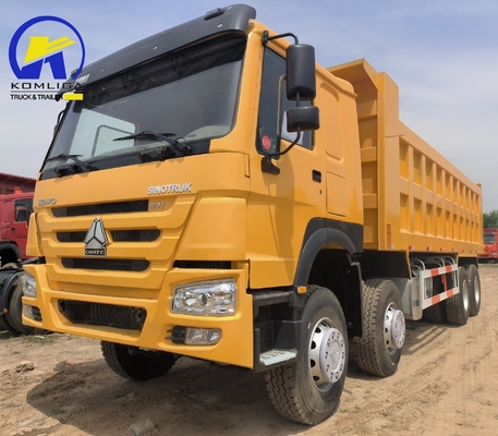420HP 디젤 및 사용 된 12 바퀴 HOWO 8X4 당신의 운송을 위한 틱퍼 트럭