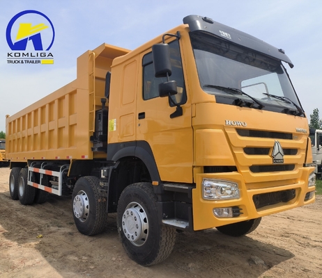 420HP 디젤 및 사용 된 12 바퀴 HOWO 8X4 당신의 운송을 위한 틱퍼 트럭