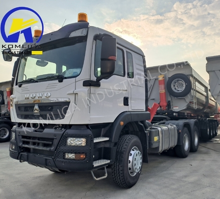 Zz4257s3241W 옵션 Sinotruk HOWO 6X4 375HP 잠자리 캐빈 유로 2 채굴용 트랙터 트럭