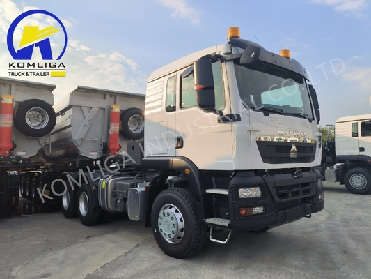 Zz4257s3241W 옵션 Sinotruk HOWO 6X4 375HP 잠자리 캐빈 유로 2 채굴용 트랙터 트럭