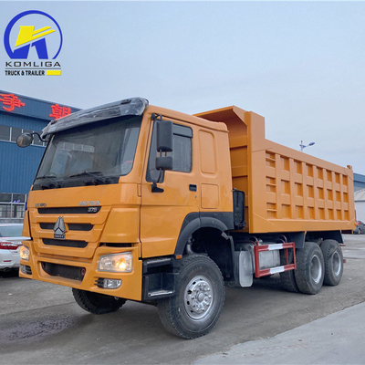고마력 사용 된 시노트럭 HOWO 375HP 6X4 10 휠 Rhd LHD 40톤 60톤 티퍼 트럭