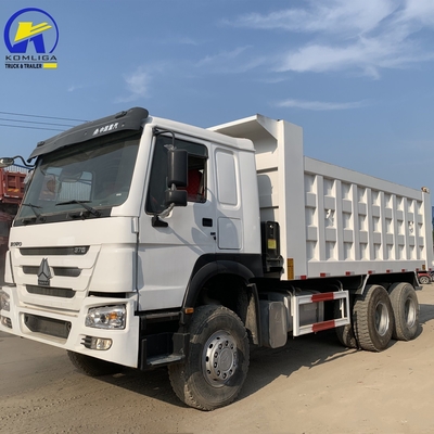 고마력 사용 된 시노트럭 HOWO 375HP 6X4 10 휠 Rhd LHD 40톤 60톤 티퍼 트럭