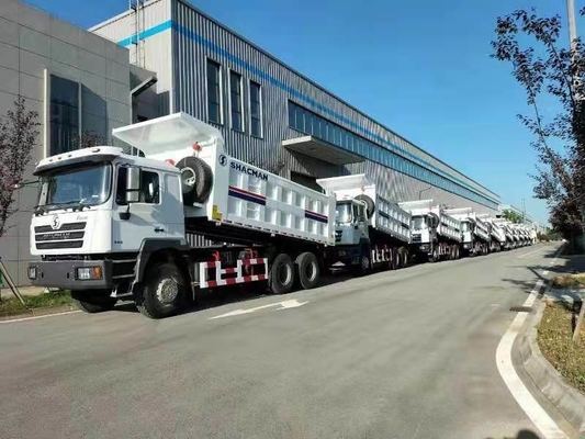 Zz3257n3847A 반사 타이어 6X4 샤크만 덤프 트럭 운송용 틱퍼 트럭
