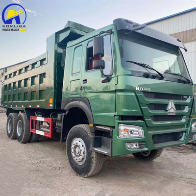 중고 Sinotruck HOWO 덤프 트럭 6X4 20-30 톤 티퍼 트럭 유로 2 마력 351-450hp