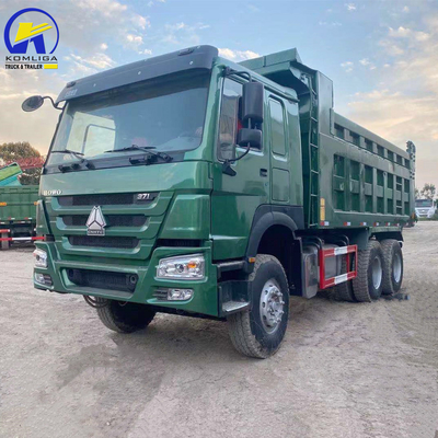 중고 Sinotruck HOWO 덤프 트럭 6X4 20-30 톤 티퍼 트럭 유로 2 마력 351-450hp