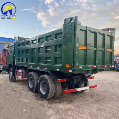 중고 Sinotruck HOWO 덤프 트럭 6X4 20-30 톤 티퍼 트럭 유로 2 마력 351-450hp