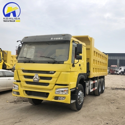 중고 Sinotruck HOWO 덤프 트럭 6X4 20-30 톤 티퍼 트럭 유로 2 마력 351-450hp