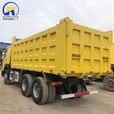 중고 Sinotruck HOWO 덤프 트럭 6X4 20-30 톤 티퍼 트럭 유로 2 마력 351-450hp